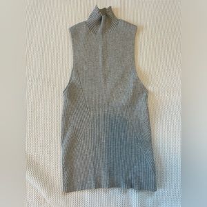 Ribbed Turtle Neck Tank